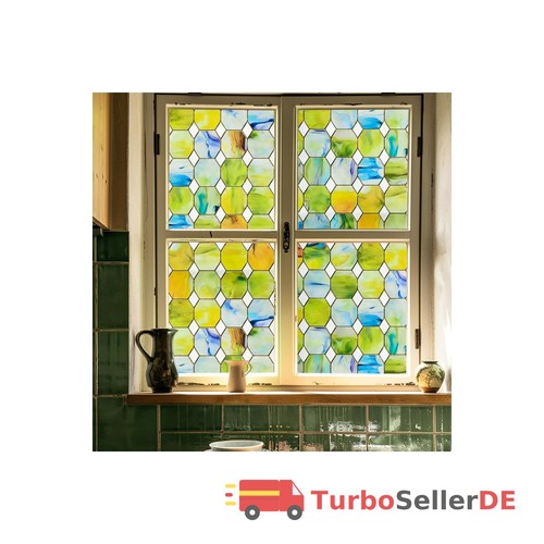 Fensterfolie buntglas - fensterfolie, 3d